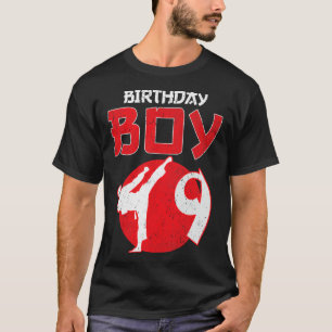 Karate Taekwondo 9 Jahre alte Geburtstags Kampfspo T-Shirt