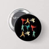 Karate Taekwondo Boxing Button (Vorne & Hinten)
