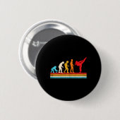 Karate Taekwondo Evolution Mädchen Pferdeschwanz K Button (Vorne & Hinten)