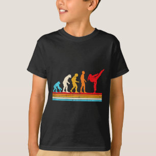 Karate Taekwondo Evolution Mädchen Pferdeschwanz K T-Shirt