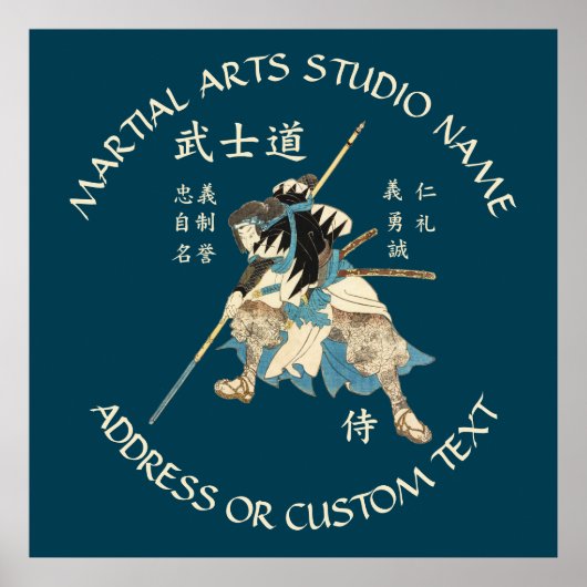 Karate Taekwondo Jiu-jitsu Studio Poster (Vorne)