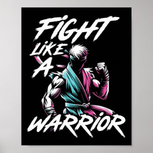 Karate Taekwondo Judo Motivation Jiu Jitsu Ringen Poster