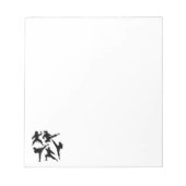 Karate / Taekwondo / Judo Notizblock (Vorderseite)