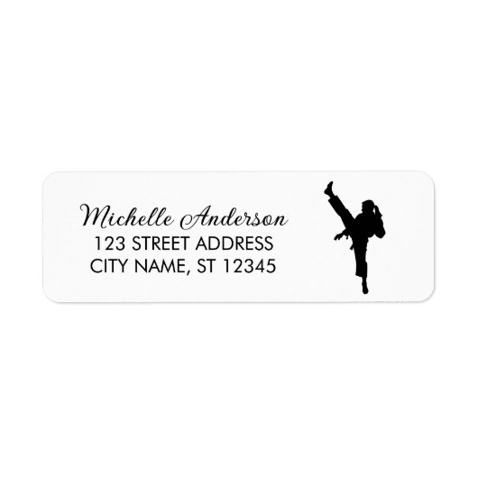 Karate / Taekwondo / Judo Rücksendeadresse (Vorne)