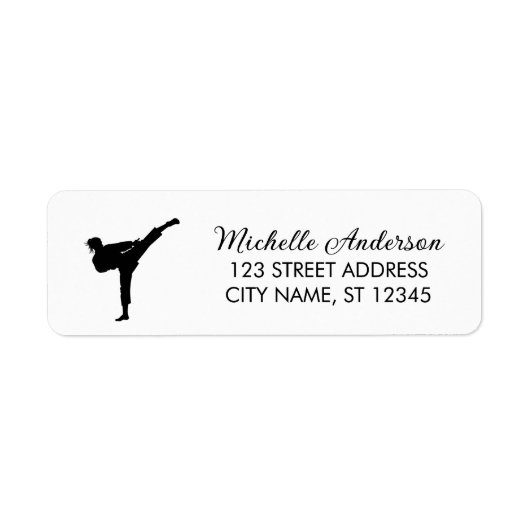 Karate / Taekwondo / Judo Rücksendeadresse (Vorne)