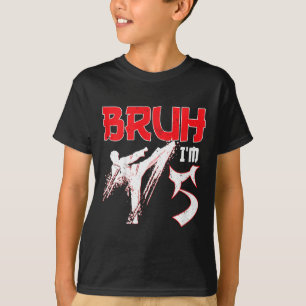 Karate Taekwondo Kindergeburtstag 5 Jahre Martial T-Shirt