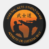 Karate Taekwondo Kung Fu Studio Besitzer Magnet (Vorne)