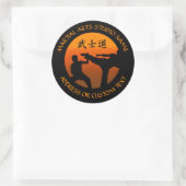 Karate Taekwondo Kung Fu Studio Besitzer Runder Aufkleber (Tasche)