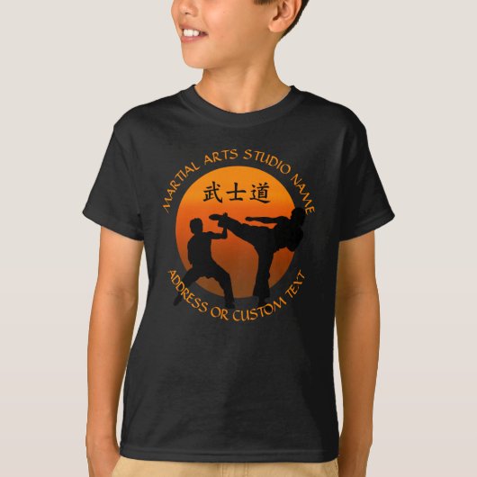 Karate Taekwondo Kung Fu Studio Eigentümer T-Shirt (Vorderseite)