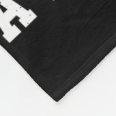 Karate Taekwondo Schwarzgürtel Fleecedecke (Ecke)