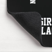 Karate Taekwondo Schwarzgürtel Mädchen Mousepad (Ecke)