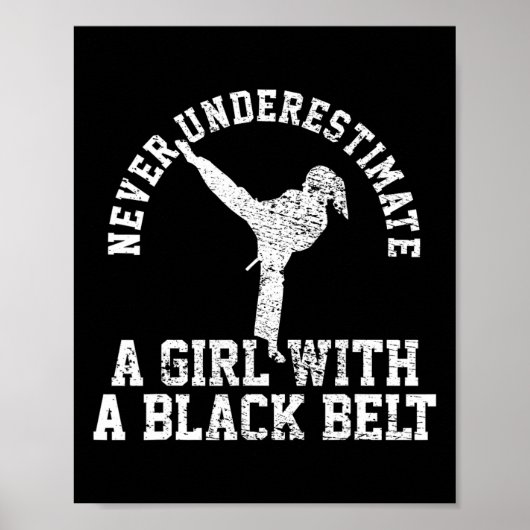 Karate Taekwondo Schwarzgürtel Poster (Vorne)