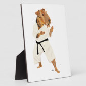 Karate Terrier Fotoplatte (Seite)