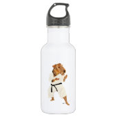 Karate Terrier Trinkflasche (Vorderseite)