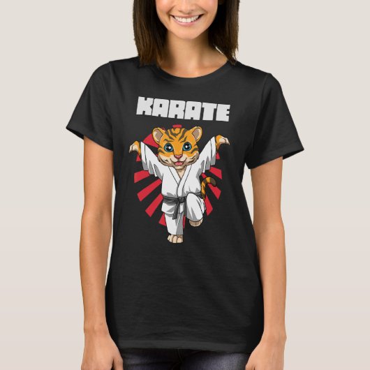 Karate Tiger Cran Kick 1 T-Shirt (Vorderseite)