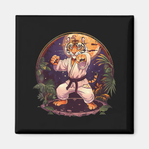 Karate Tiger Forest Mma Taekwondo Jiu-Jitsu Magnet