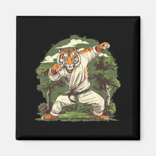 Karate Tiger Natur Jiu-Jitsu Mma Taekwondo Tiger Magnet