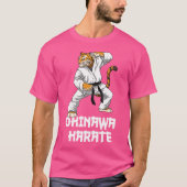 Karate Tiger Okinawa Karate Japanische Kampfkunst T-Shirt (Vorderseite)