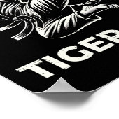 Karate-Tiger-Tritt Fierce Martial Arts Poster (Ecke)