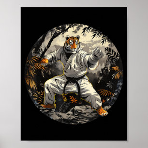 Karate Tiger Wald Taekwondo Jiu-Jitsu Mma Tiger Poster