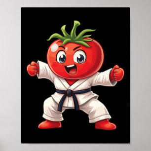 Karate-Tomate-Judogi-Power-lustige-Kampfsportarten Poster