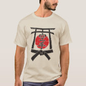 Karate - Torii gate, Sun and Kanji T-Shirt (Vorderseite)