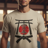 Karate - Torii gate, Sun and Kanji  T-Shirt