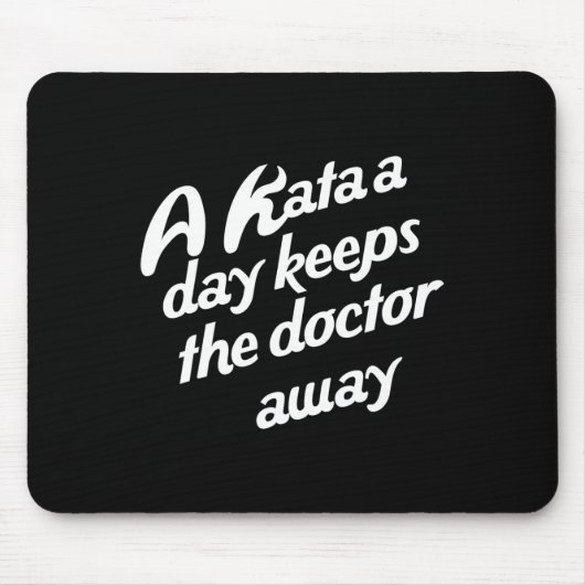 Karate. Traditioneller Shotokan Karate Dojo Mousepad (Vorne)