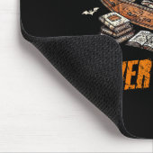 Karate - Training Behalten, bis der Gürtel schwarz Mousepad (Ecke)