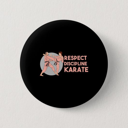 Karate-Training Disziplin Sport Kampfsport Button (Vorderseite)