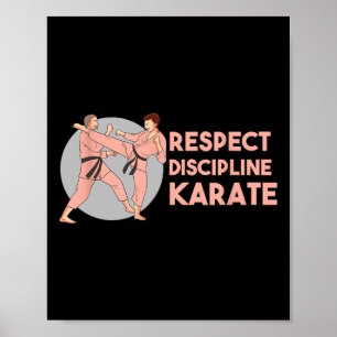 Karate-Training-Disziplin Sport Kampfsport Poster