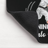 Karate-Training-Offensive Schwarzgurtel Sport Kamp Mousepad (Ecke)