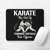 Karate-Training-Offensive Schwarzgurtel Sport Kamp Mousepad (Mit Mouse)
