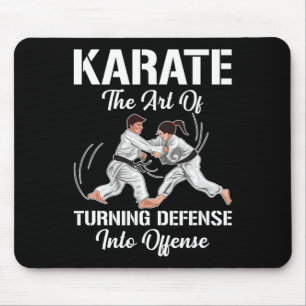 Karate-Training-Offensive Schwarzgurtel Sport Kamp Mousepad