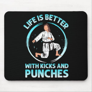 Karate-Training Schläge Schwarzgürtel Sport Martia Mousepad