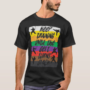 Karate-Trainingsgürtel wird schwarz Kampfsport Män T-Shirt