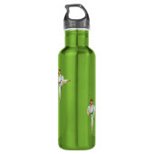 Karate-Treten, kundengerecht, Edelstahlflasche (Rückseite)