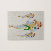 Karate-tretendes Puzzlespiel Puzzle (Horizontal)