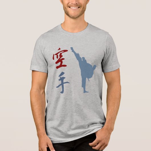 Karate Tri-Blend Shirt (Vorderseite)