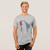 Karate Tri-Blend Shirt (Vorderseite voll)
