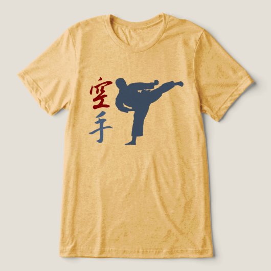 Karate Tri-Blend-Shirt Tri-Blend Shirt (Design Vorderseite)