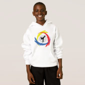 Karate-Tricolor Emblem Hoodie (Vorne ganz)