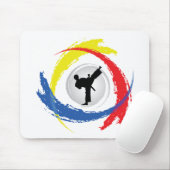 Karate-Tricolor Emblem Mousepad (Mit Mouse)