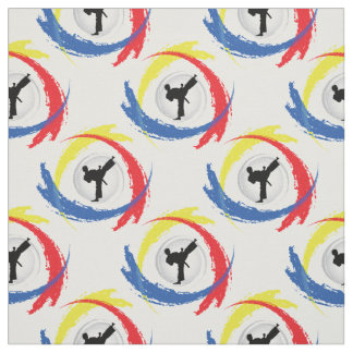 Karate-Tricolor Emblem Stoff