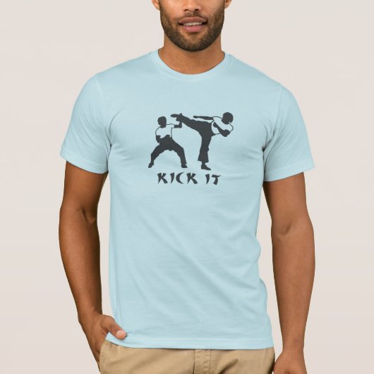 Karate-Tritt es T-Shirt (Vorderseite)