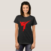 Karate-Tritt T-Shirt (Vorne ganz)
