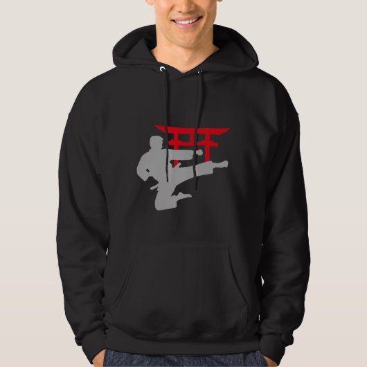 Karate-Tritt Torii-Tor Hoodie (Vorderseite)