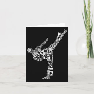 Karate Typografie - Martial Arts Coach Comt Self D Karte