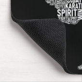 Karate Typografie - Martial Arts Coach Comt Self D Mousepad (Ecke)