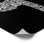 Karate Typografie - Martial Arts Coach Comt Self D Poster (Ecke)